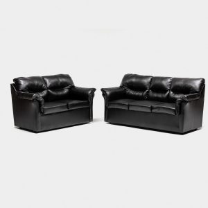 Juego living Sorrento 3-2 Cuerpos negro