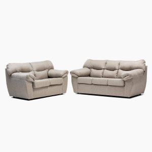 Juego Living Zeus 3-2C Beige