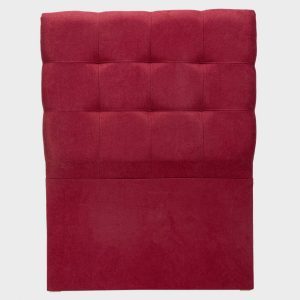 Respaldo Cama Max Tela 1.5 Plaza Rojo