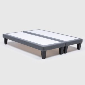Base Cama Europea Max 2 Plaza Gris