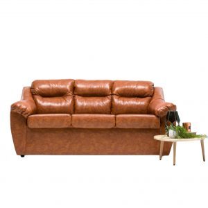 Sofá Asturias 3C PU Caramelo