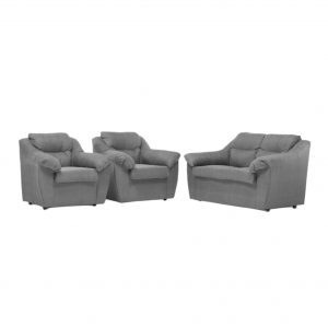 Juego Living Asturias 211 Tela Gris