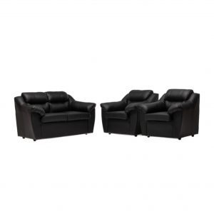 Juego Living Asturias 211 PU Negro