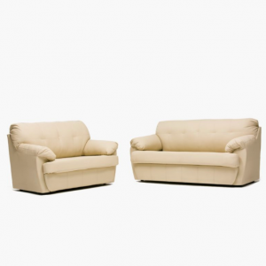 Juego Living Caburga 3-2C PU Beige