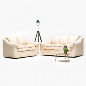 Juego Living Galicia 3-2C PU Beige