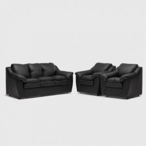 Juego Living Galicia 311 PU Negro